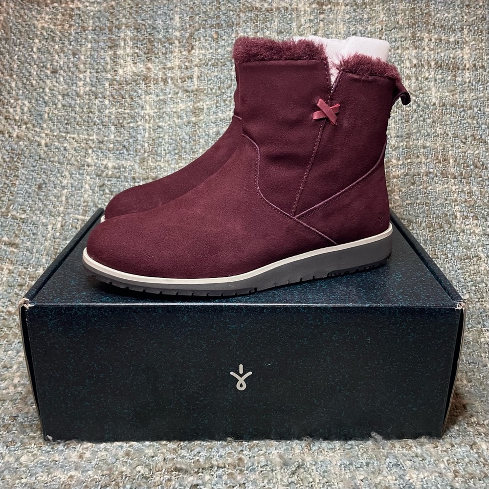 EMU Australia Beach Mini Boot in Claret / Bordeaux